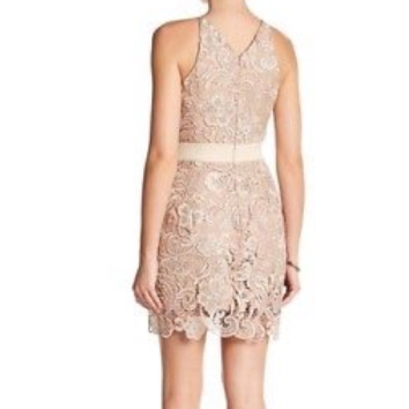 French Lace Banded Mini Dress - Picture 2 of 4